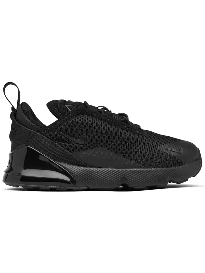 Детские повседневные кроссовки Air Max 270 для мальчиков и девочек от Finish Line Nike — изображение 2 из 6, черный черный