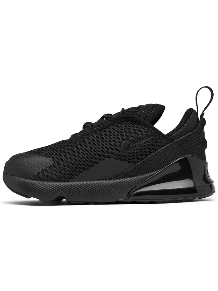 Детские повседневные кроссовки Air Max 270 для мальчиков и девочек от Finish Line Nike — изображение 3 из 6, черный черный