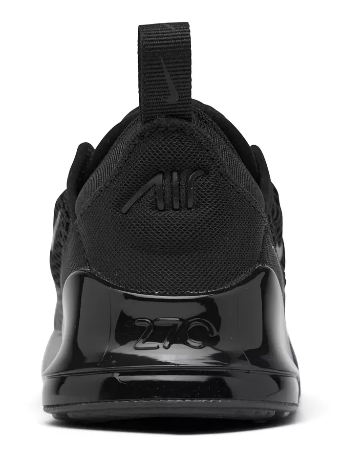 Детские повседневные кроссовки Air Max 270 для мальчиков и девочек от Finish Line Nike — изображение 4 из 6, черный черный