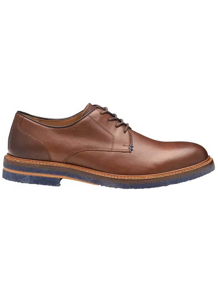 Мужские туфли Calder Plain с круглым носком Johnston & Murphy — изображение 2 из 5, коричневый