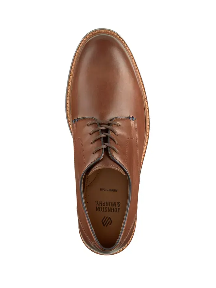 Мужские туфли Calder Plain с круглым носком Johnston & Murphy — изображение 4 из 5, коричневый