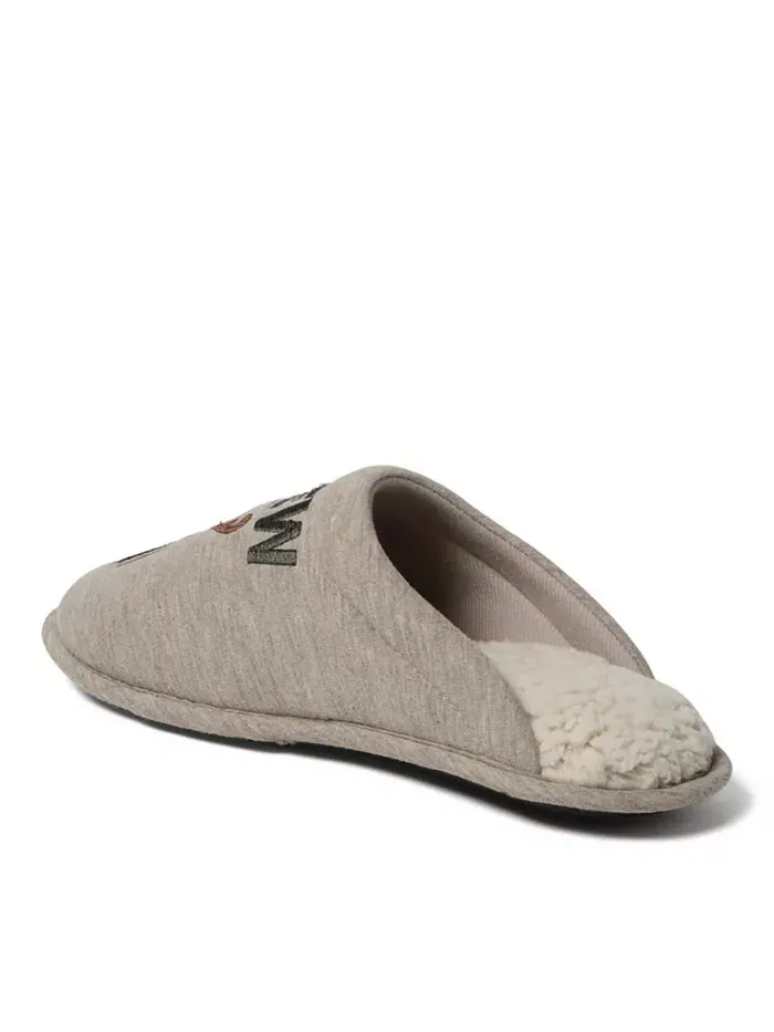 Мужские уютные Cozyfoams праздничные оригинальные шлепанцы Dearfoams — изображение 4 из 5, коричневый