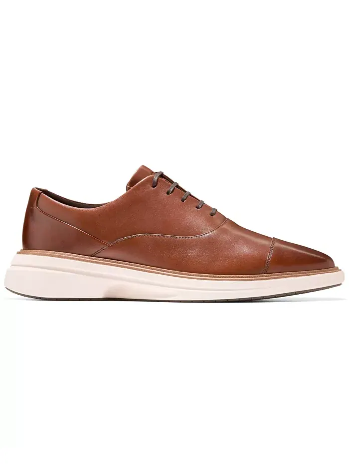 Мужские оригинальные оксфорды Grand Cityspectre с мыском Cole Haan — изображение 2 из 9, коричневый