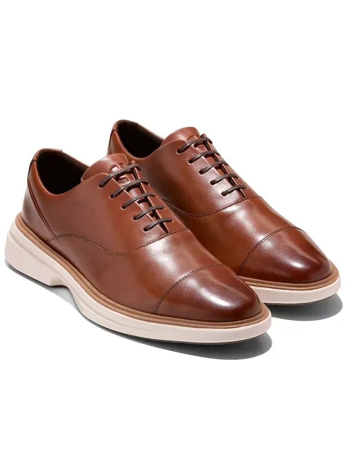 Мужские оригинальные оксфорды Grand Cityspectre с мыском Cole Haan — изображение 6 из 9, коричневый