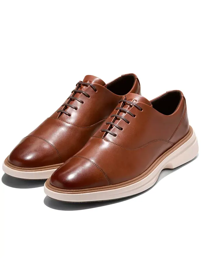 Мужские оригинальные оксфорды Grand Cityspectre с мыском Cole Haan — изображение 7 из 9, коричневый