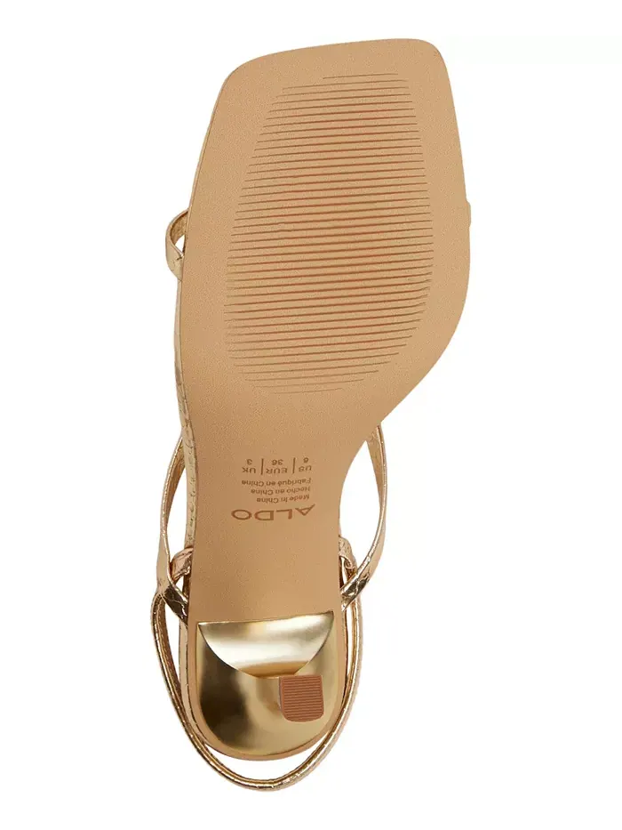 Женские босоножки Riva Slingback с квадратным мысом Aldo — изображение 5 из 5, золото
