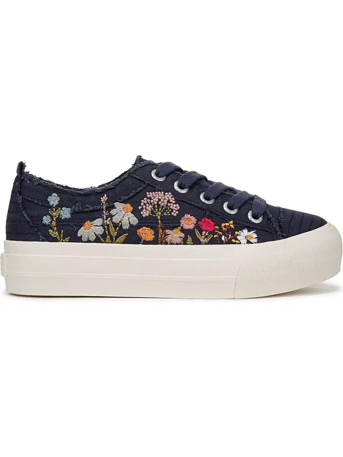 Женские кроссовки Sadie-Sun на платформе с вышивкой и шнуровкой Blowfish Malibu — изображение 2 из 5, синий