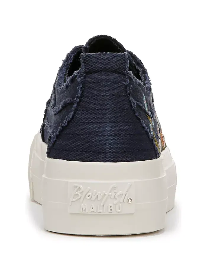 Женские кроссовки Sadie-Sun на платформе с вышивкой и шнуровкой Blowfish Malibu — изображение 3 из 5, синий