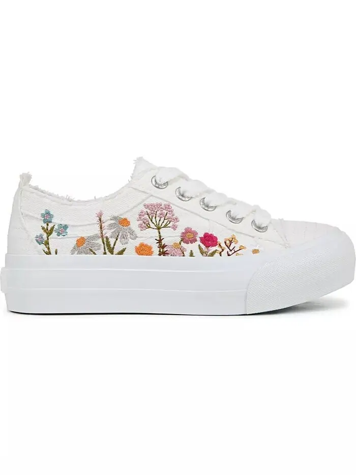 Женские кроссовки Sadie-Sun на платформе со шнуровкой и вышивкой Blowfish Malibu — изображение 2 из 5, белый