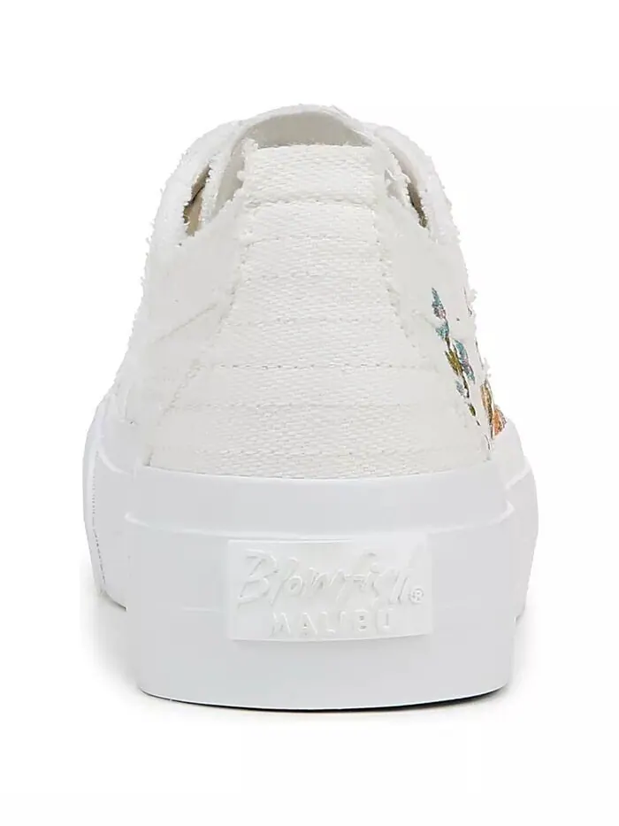 Женские кроссовки Sadie-Sun на платформе со шнуровкой и вышивкой Blowfish Malibu — изображение 3 из 5, белый