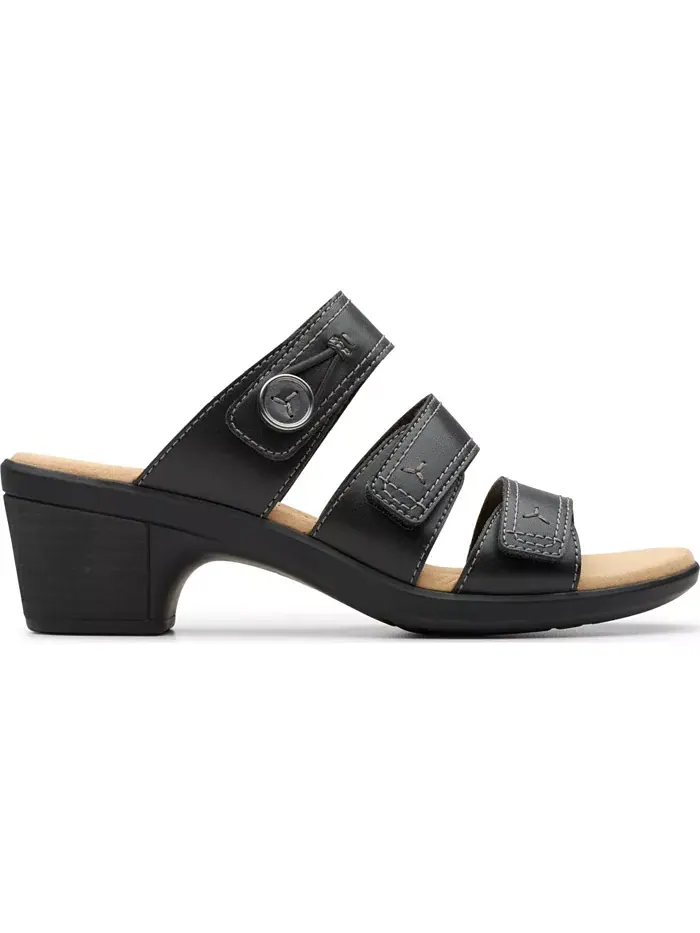 Сандалии женские Clarks Emily2 Adella Block Heel Sandals — изображение 2 из 8, черный