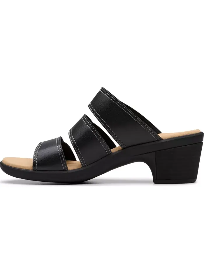 Сандалии женские Clarks Emily2 Adella Block Heel Sandals — изображение 3 из 8, черный