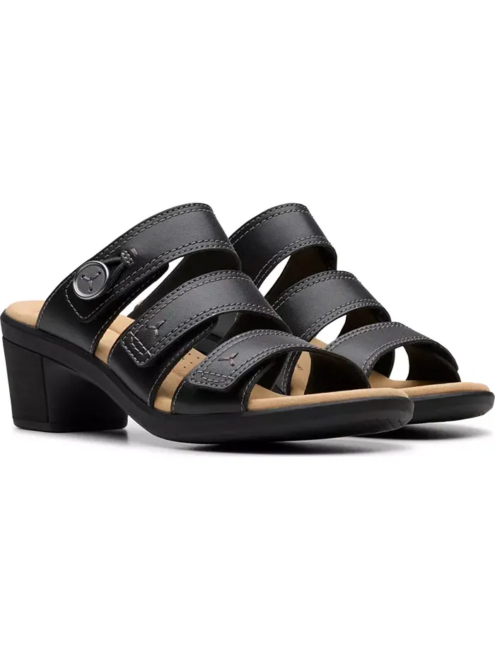 Сандалии женские Clarks Emily2 Adella Block Heel Sandals — изображение 5 из 8, черный