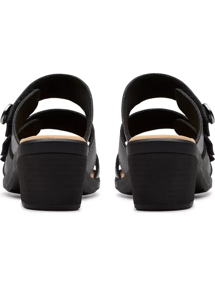 Сандалии женские Clarks Emily2 Adella Block Heel Sandals — изображение 6 из 8, черный