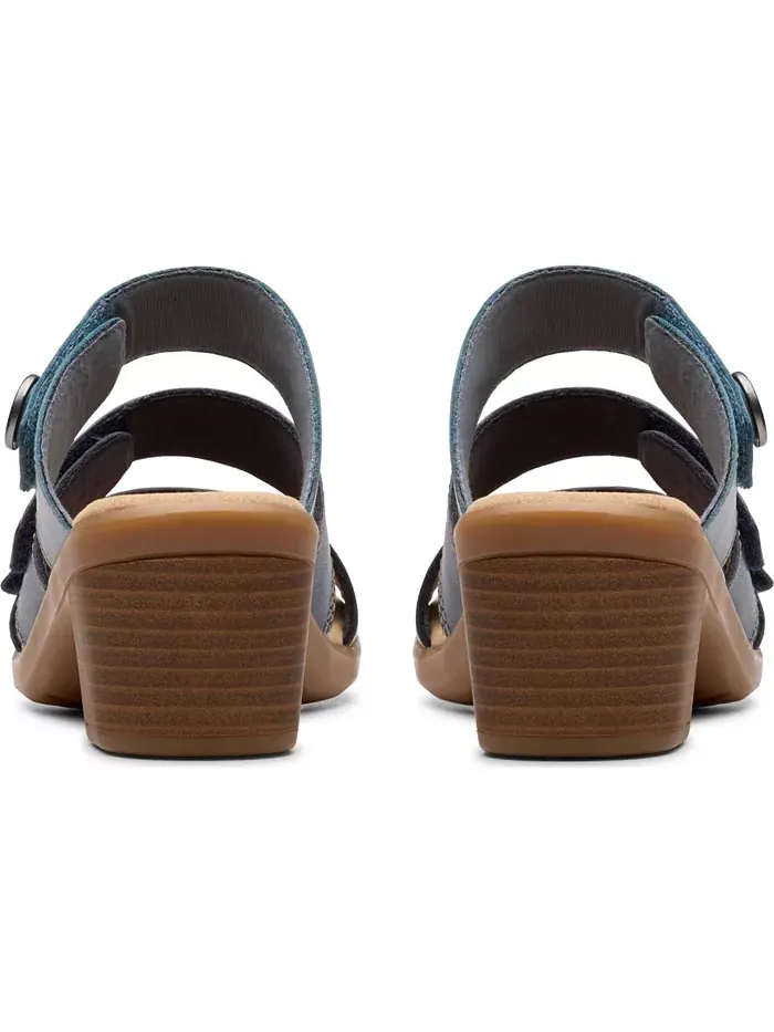 Сандалии женские Clarks Emily2 Adella Block Heel Sandals — изображение 6 из 8, темно-синий мульти