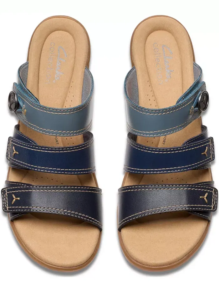 Сандалии женские Clarks Emily2 Adella Block Heel Sandals — изображение 7 из 8, темно-синий мульти