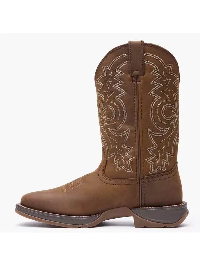 Мужские ковбойские ботинки Rebel от Pull-On Durango — изображение 5 из 7, коричневый