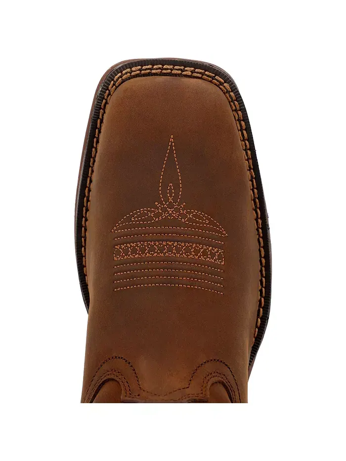 Мужские ковбойские ботинки Rebel от Pull-On Durango — изображение 6 из 7, коричневый