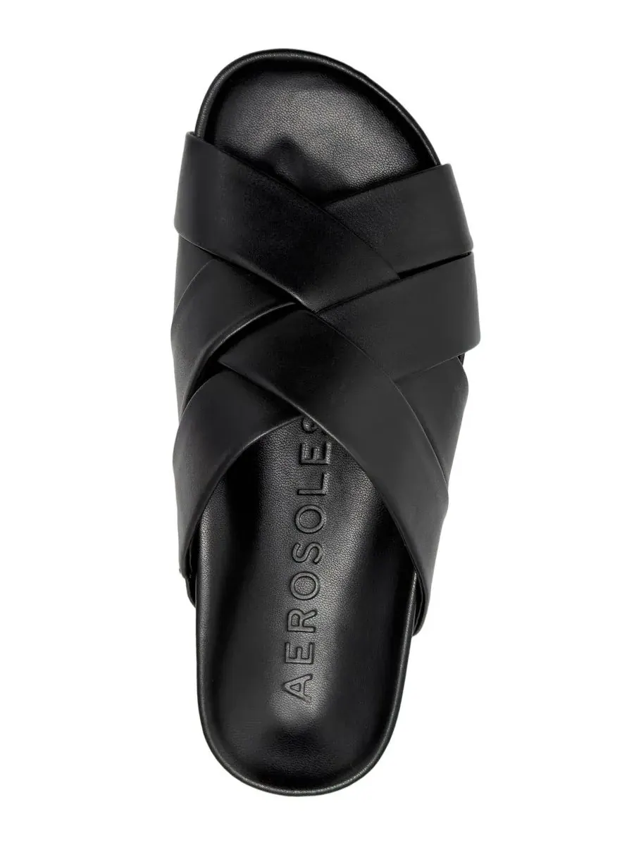 Женские сандалии Lecco с открытым носком и стелькой Aerosoles — изображение 4 из 6, черный