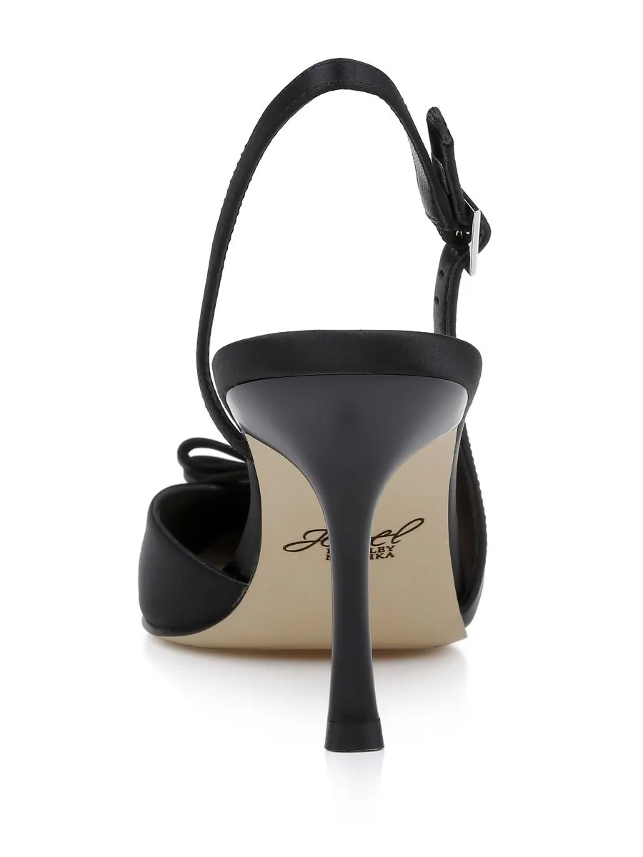 Женские вечерние туфли Ellery Bow Jewel Badgley Mischka — изображение 3 из 6, черный