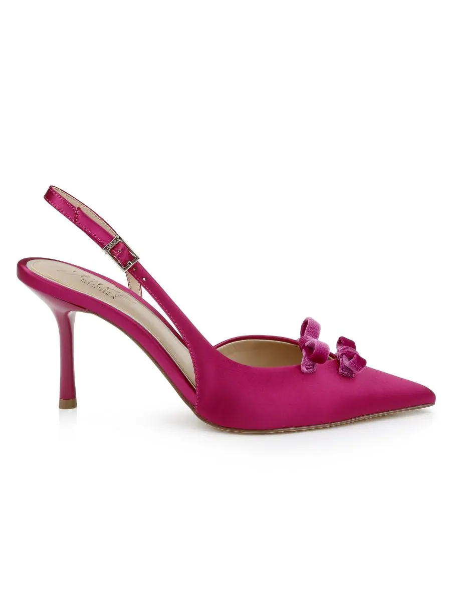 Женские вечерние туфли Ellery Bow Jewel Badgley Mischka — изображение 3 из 7, розовый