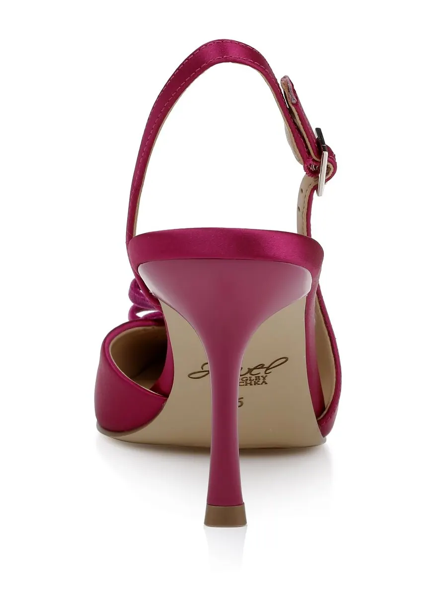 Женские вечерние туфли Ellery Bow Jewel Badgley Mischka — изображение 4 из 7, розовый