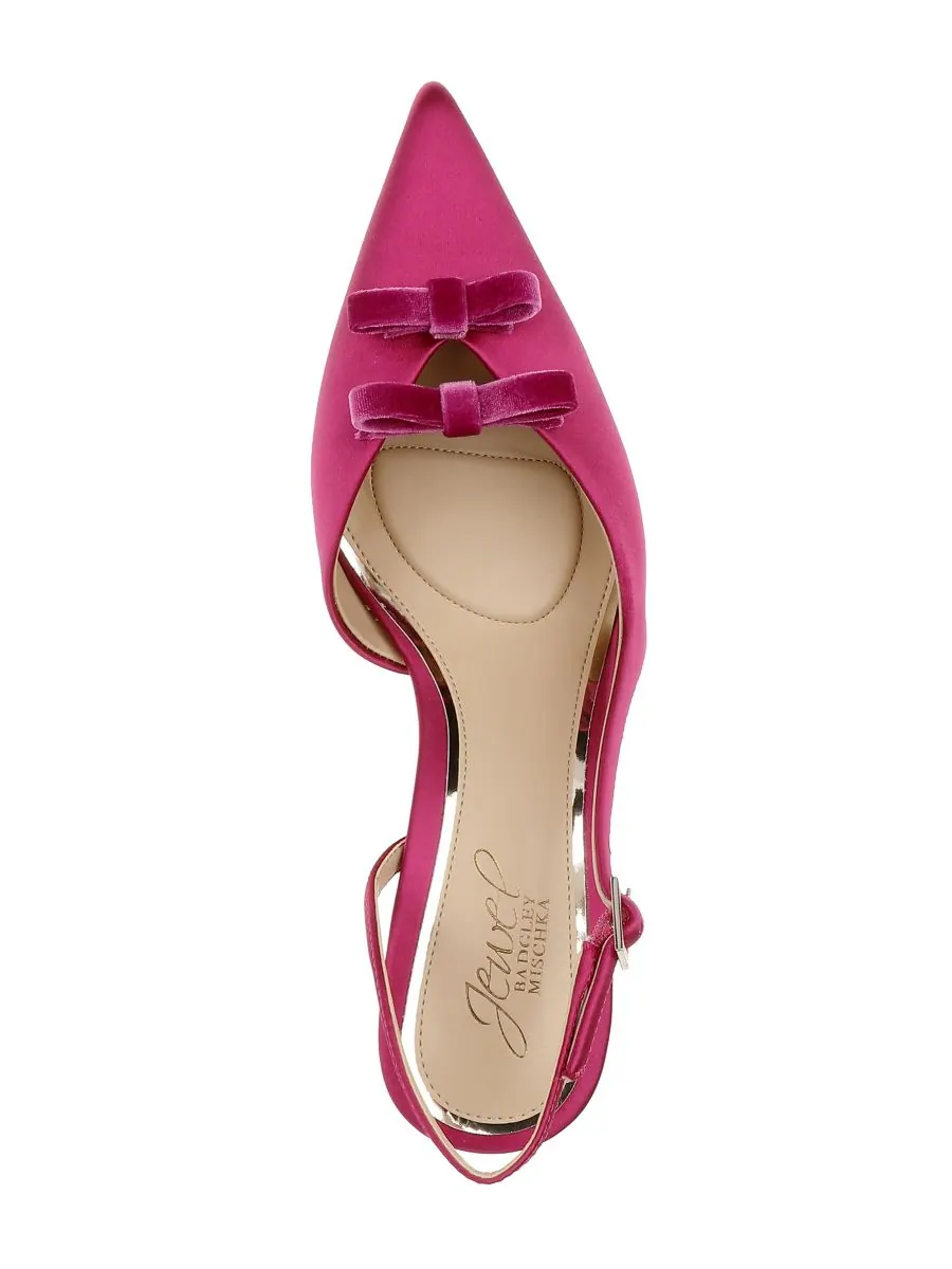 Женские вечерние туфли Ellery Bow Jewel Badgley Mischka — изображение 5 из 7, розовый