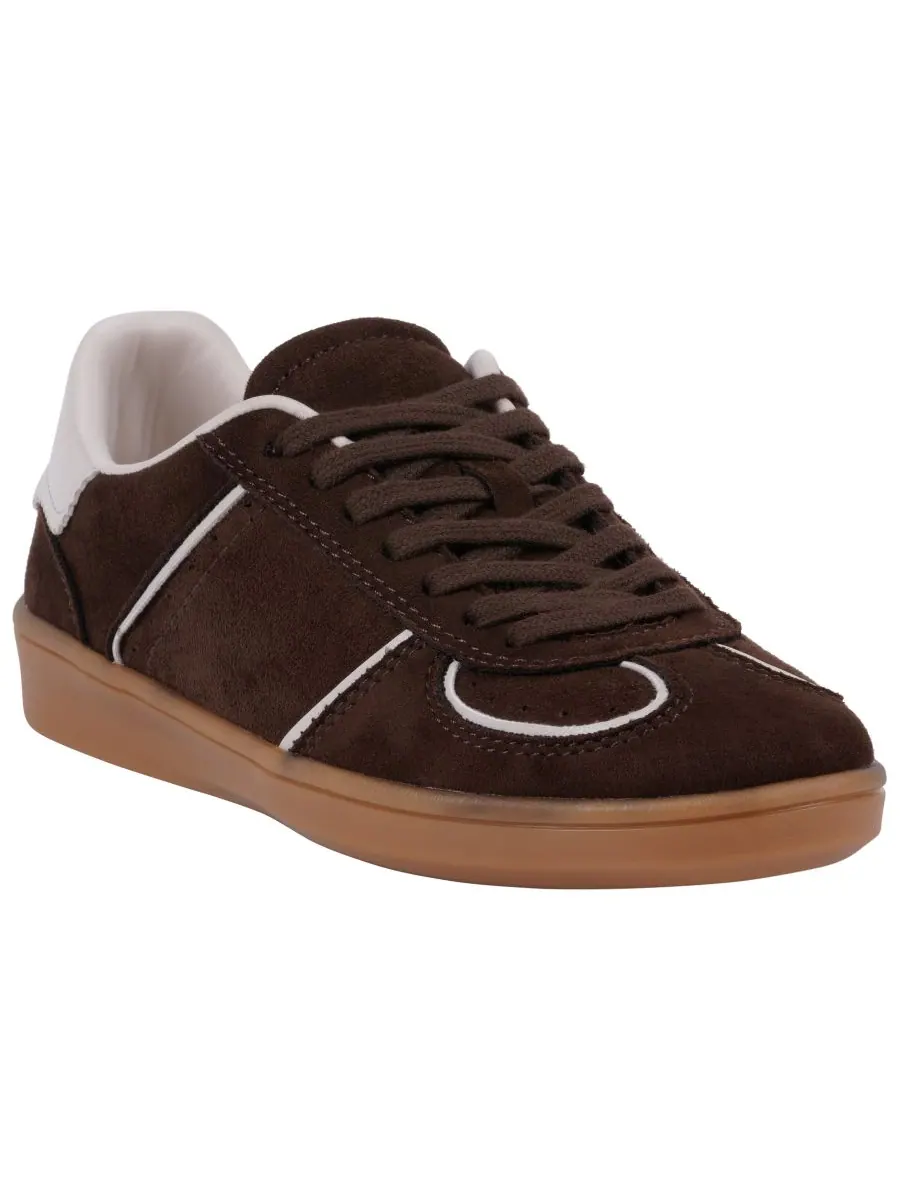 Женские кроссовки Milan на шнуровке GC Shoes, Chocoloate Suede — изображение 1 из 5