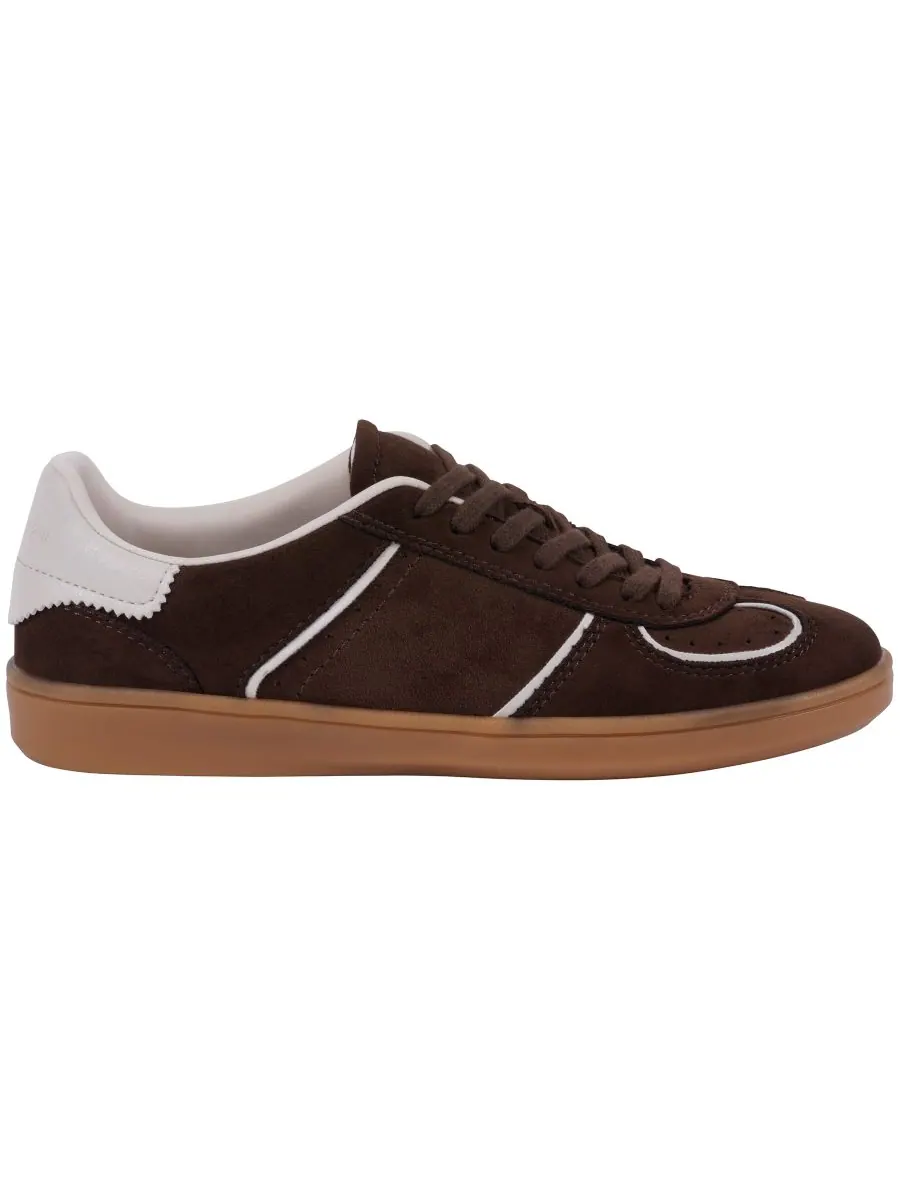 Женские кроссовки Milan на шнуровке GC Shoes, Chocoloate Suede — изображение 2 из 5