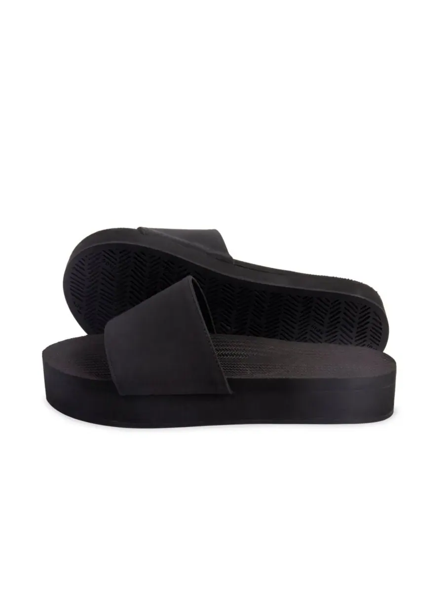Женские шлепанцы на платформе Indosole — изображение 3 из 3, черный