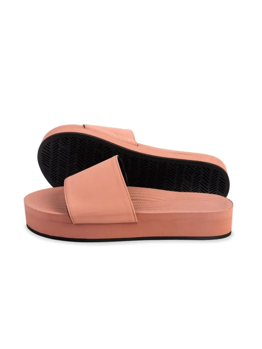 Женские шлепанцы на платформе Indosole — изображение 3 из 3, красный