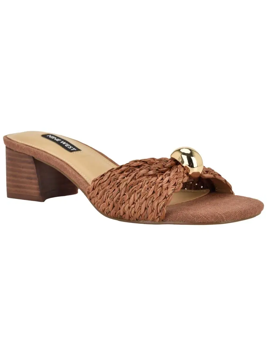 Женские сандалии Gerry с декоративным накладным каблуком-блоком Nine West