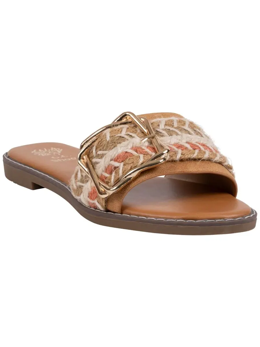 Женские сандалии Devon с петлей для пальца Gc Shoes — изображение 1 из 5, бежевый