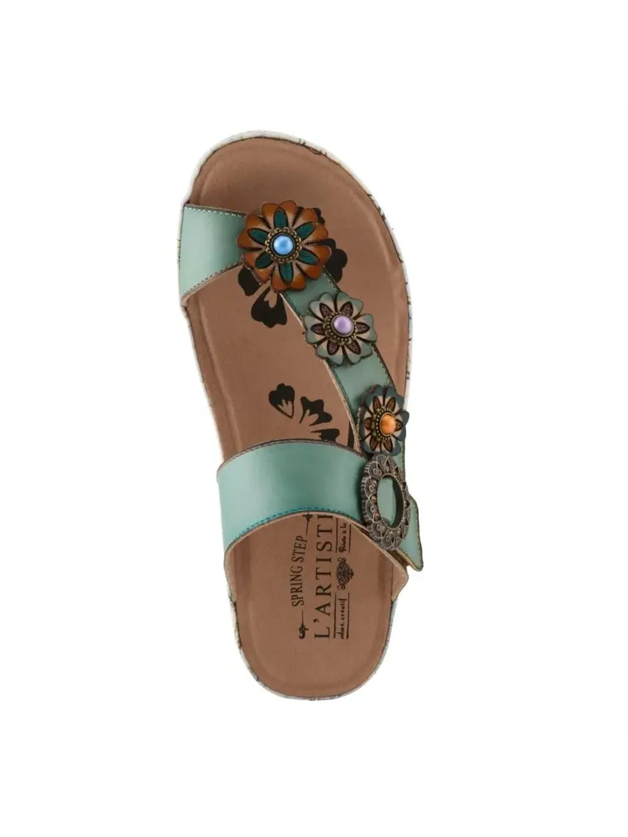 Женские сандалии Spring Step Blissbloom L'Artiste — изображение 3 из 5, зеленый