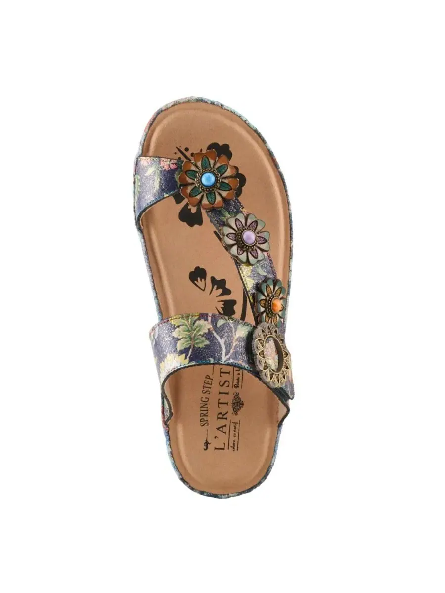 Женские сандалии Spring Step Blissbloom L'Artiste — изображение 3 из 6, темно-синий мульти