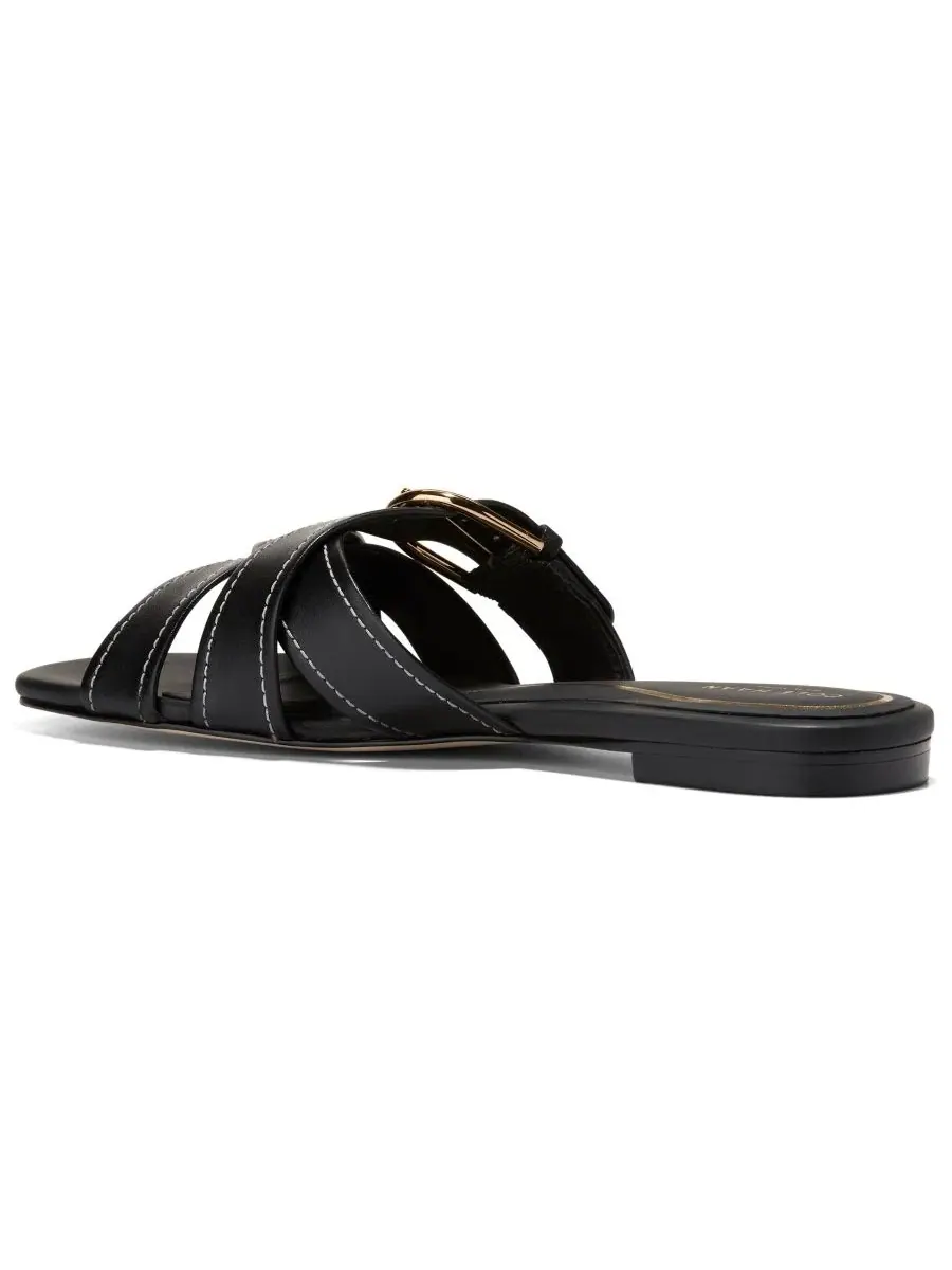 Женские сандалии-шлепанцы Velma с пряжкой Cole Haan — изображение 3 из 7, черный