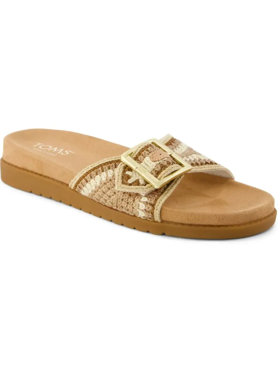 Женские сандалии-шлепанцы Marin с открытым носком TOMS — изображение 1 из 5, мульти