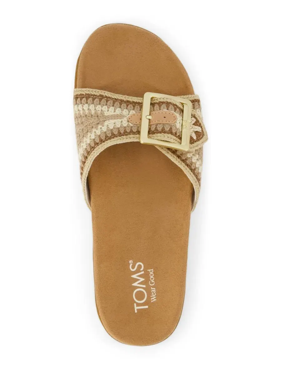 Женские сандалии-шлепанцы Marin с открытым носком TOMS — изображение 4 из 5, мульти