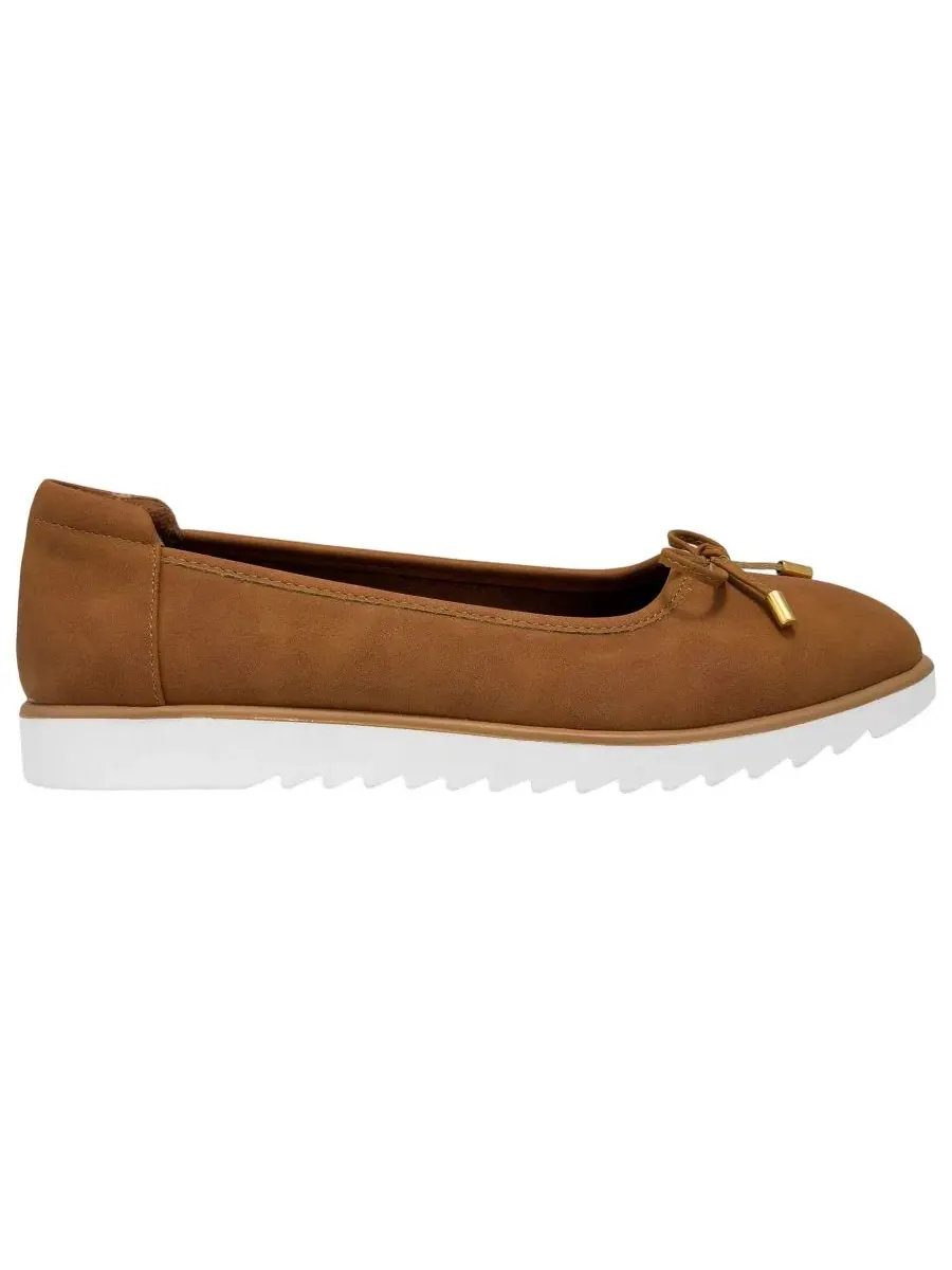 Женские балетки-слипоны цвета хаки Aerosoles — изображение 2 из 6, бежевый
