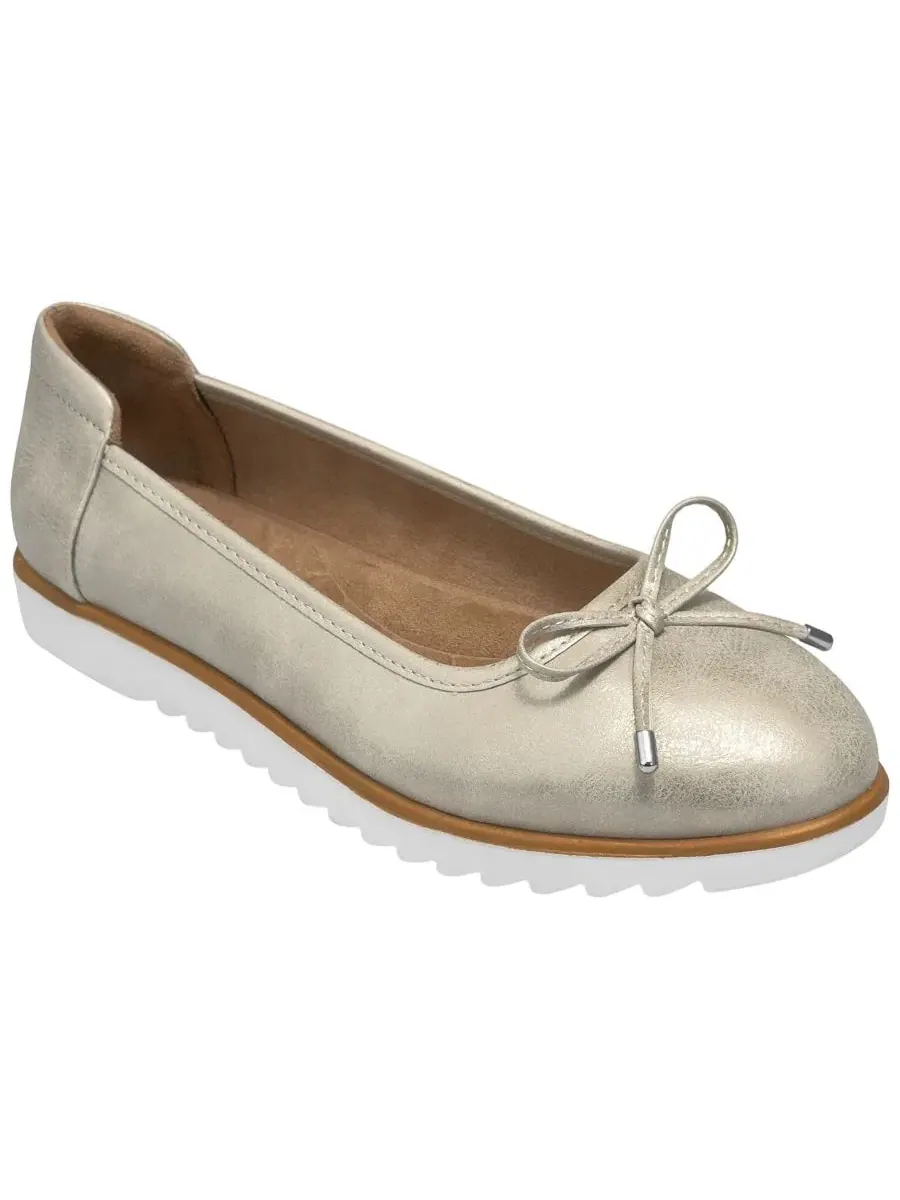 Женские балетки-слипоны цвета хаки Aerosoles, Stone Faux Nubuck