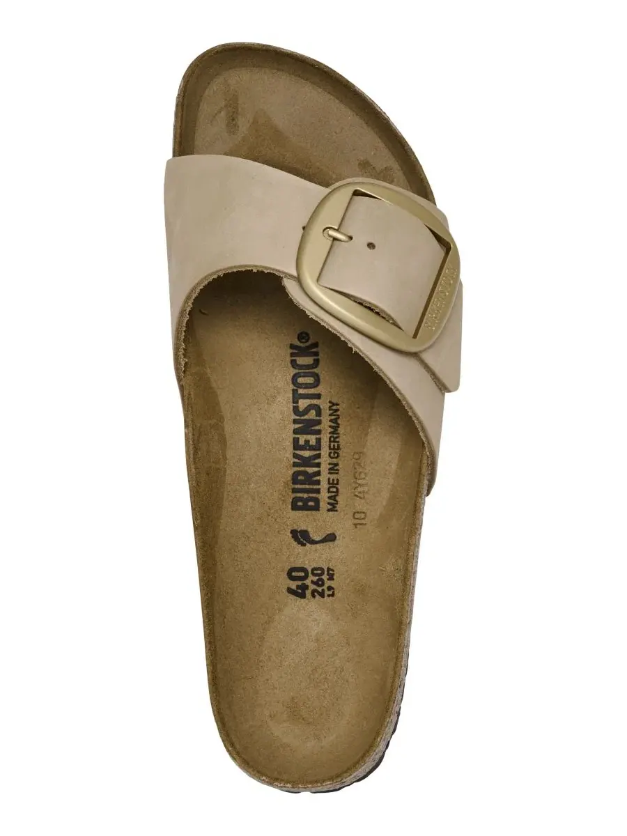 Босоножки Madrid Big Buckle Birkenstock — изображение 5 из 8, бежевый