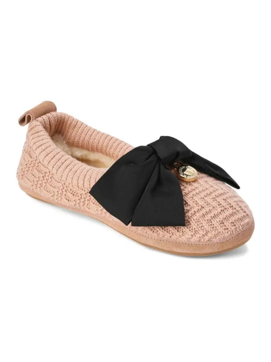 Женские балетки Fireside by Bestie Dearfoams — изображение 1 из 7, персиковый