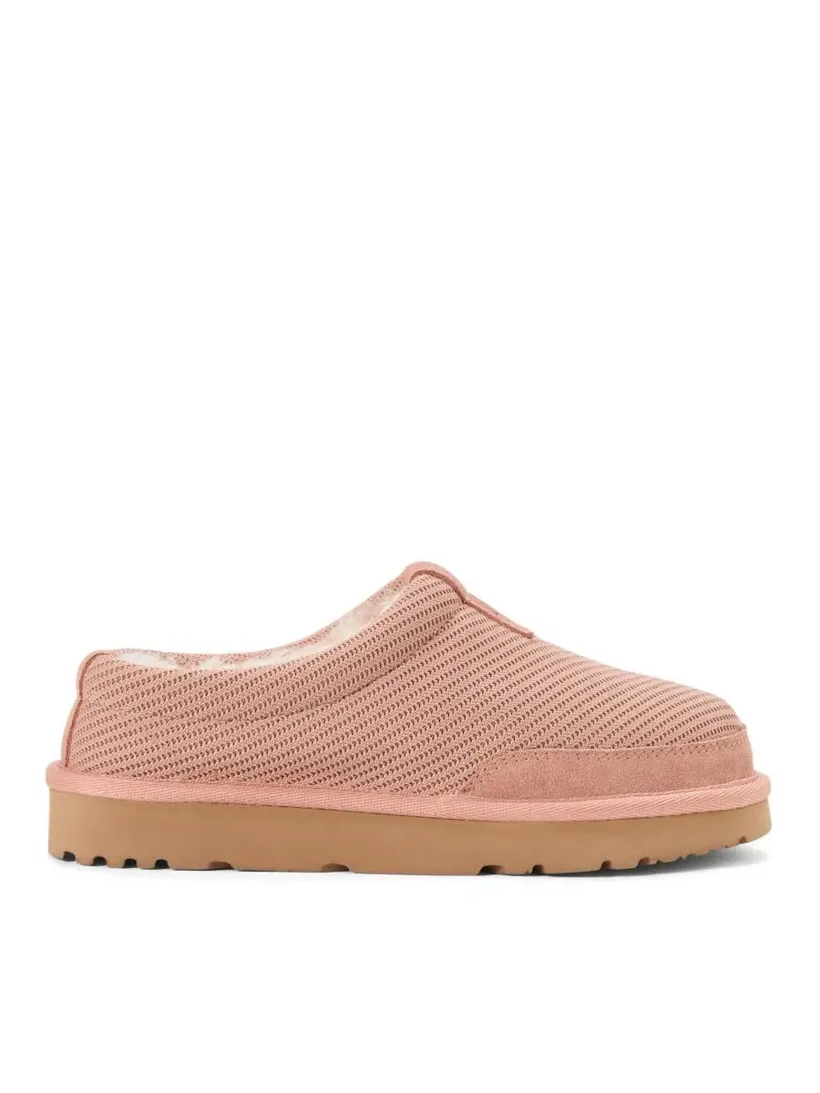 Женские тапочки-клоги с овчиной Fireside by Greta Sport Knit Twill Dearfoams — изображение 2 из 7, розовый