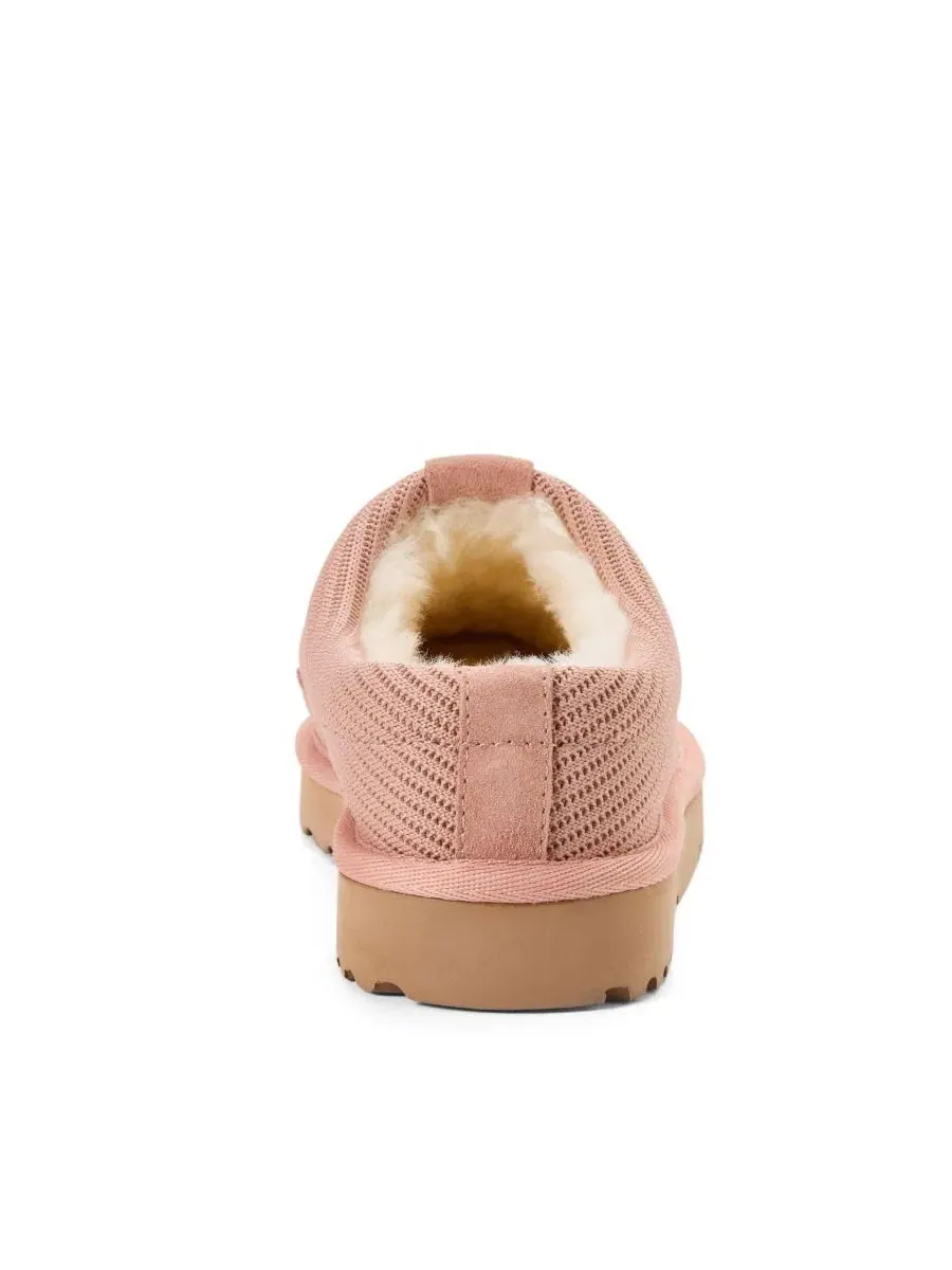 Женские тапочки-клоги с овчиной Fireside by Greta Sport Knit Twill Dearfoams — изображение 3 из 7, розовый