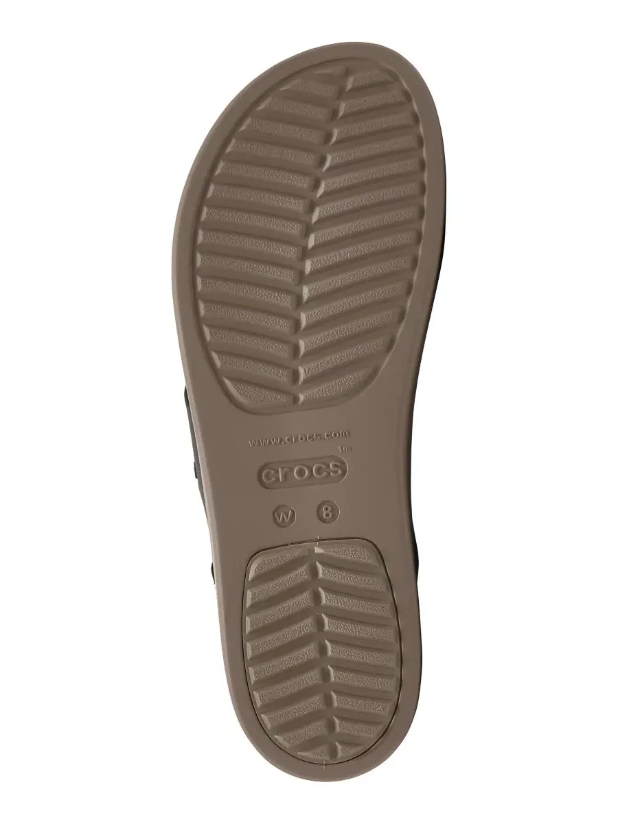 Босоножки-танкетки Brooklyn Low Wedge Crocs — изображение 6 из 6, черный