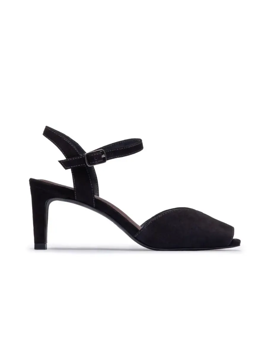 Босоножки на среднем каблуке с закрытым мысом, модель Hartley Bernardo Footwear — изображение 2 из 5, черный