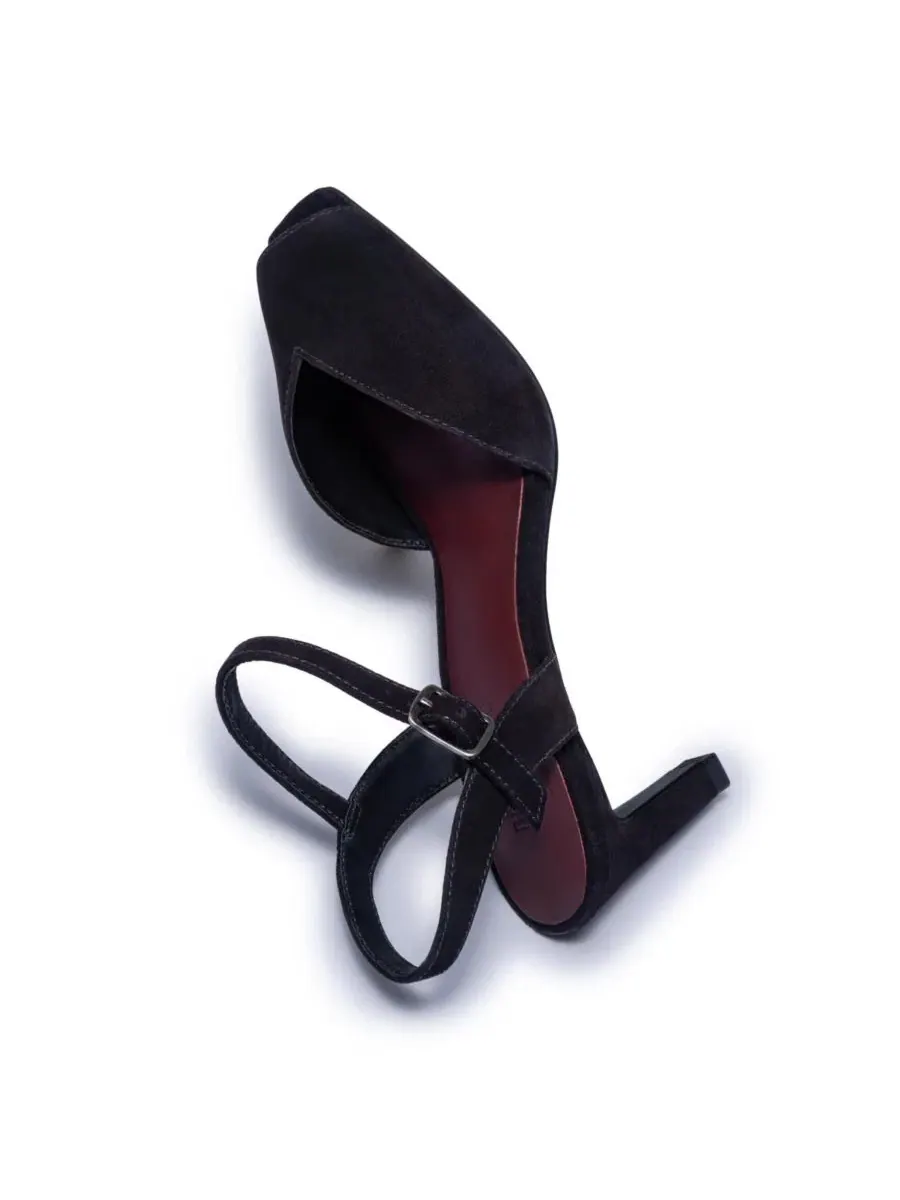 Босоножки на среднем каблуке с закрытым мысом, модель Hartley Bernardo Footwear — изображение 5 из 5, черный