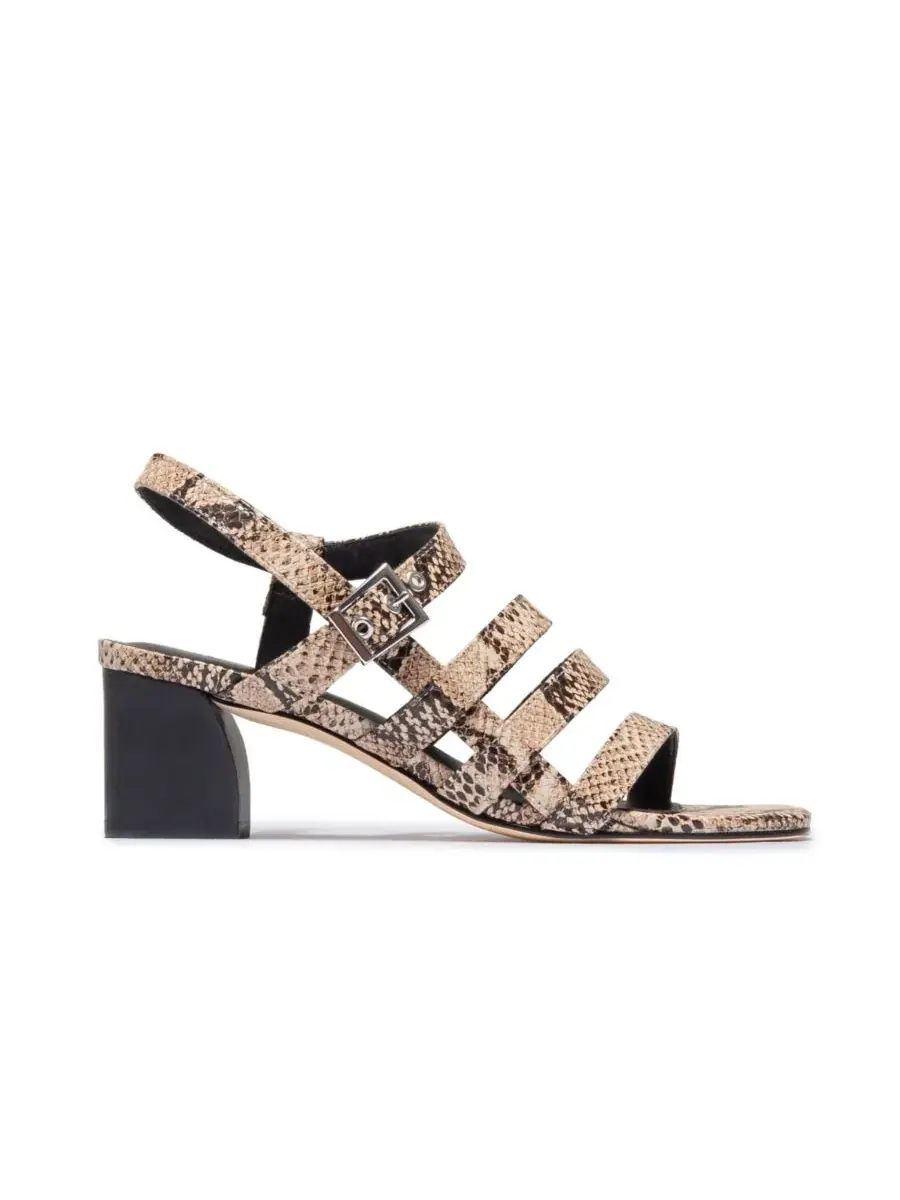 Женские сандалии Novi на среднем каблуке Bernardo Footwear — изображение 2 из 5, натуральный