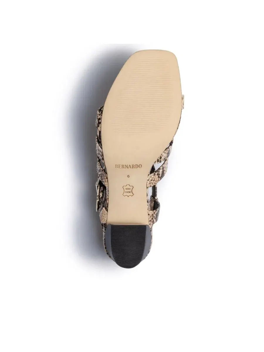 Женские сандалии Novi на среднем каблуке Bernardo Footwear — изображение 3 из 5, натуральный