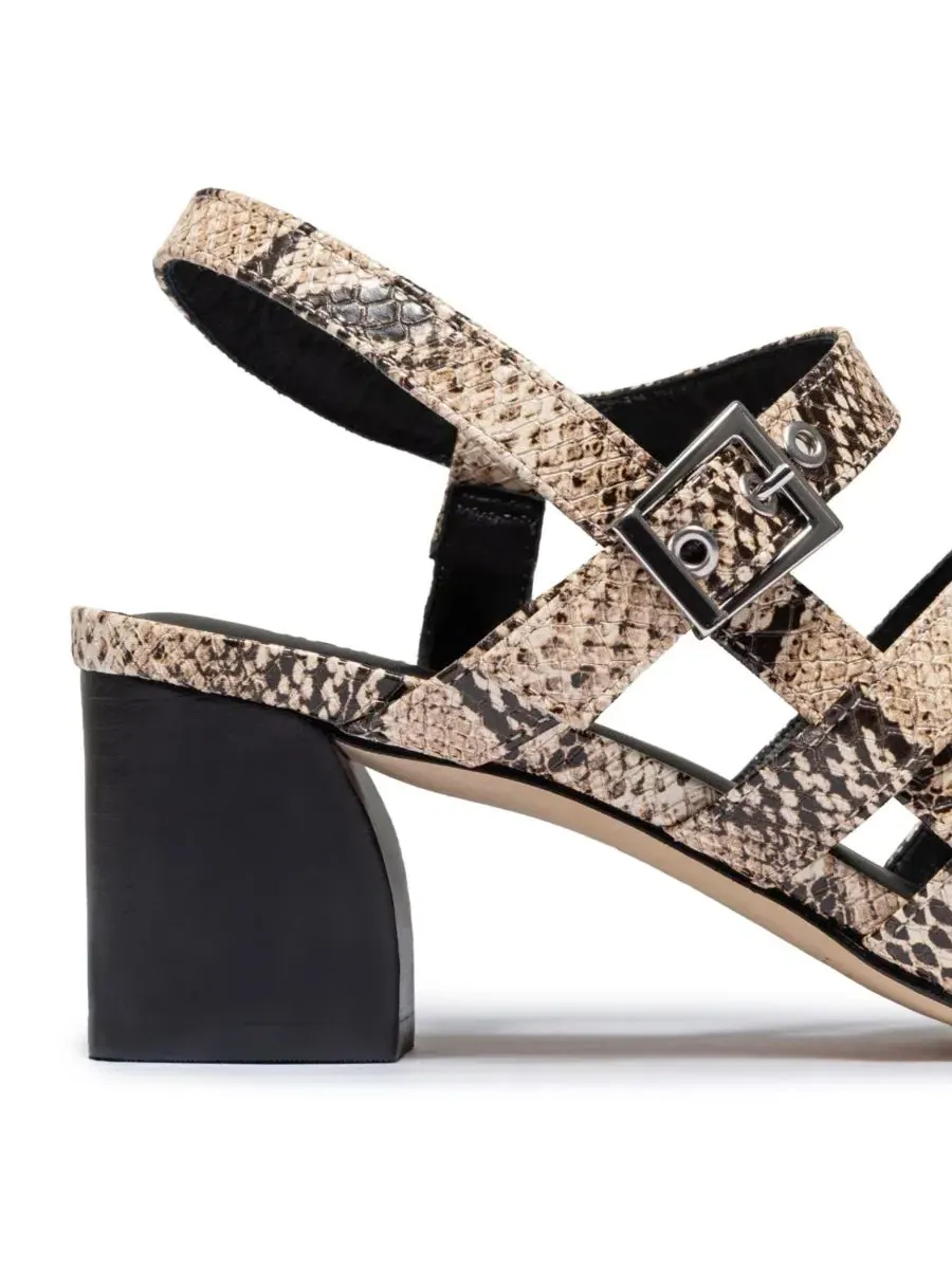 Женские сандалии Novi на среднем каблуке Bernardo Footwear — изображение 5 из 5, натуральный